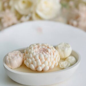 аромасвічка Cotton Candy у гіпсовому кашпо ручної роботи