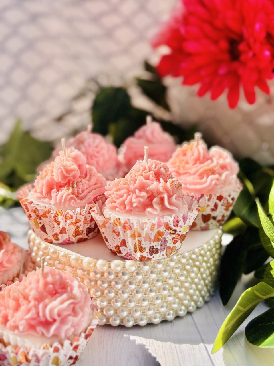 соєва ароматична свічка тістечко з солодким гурманським ароматом