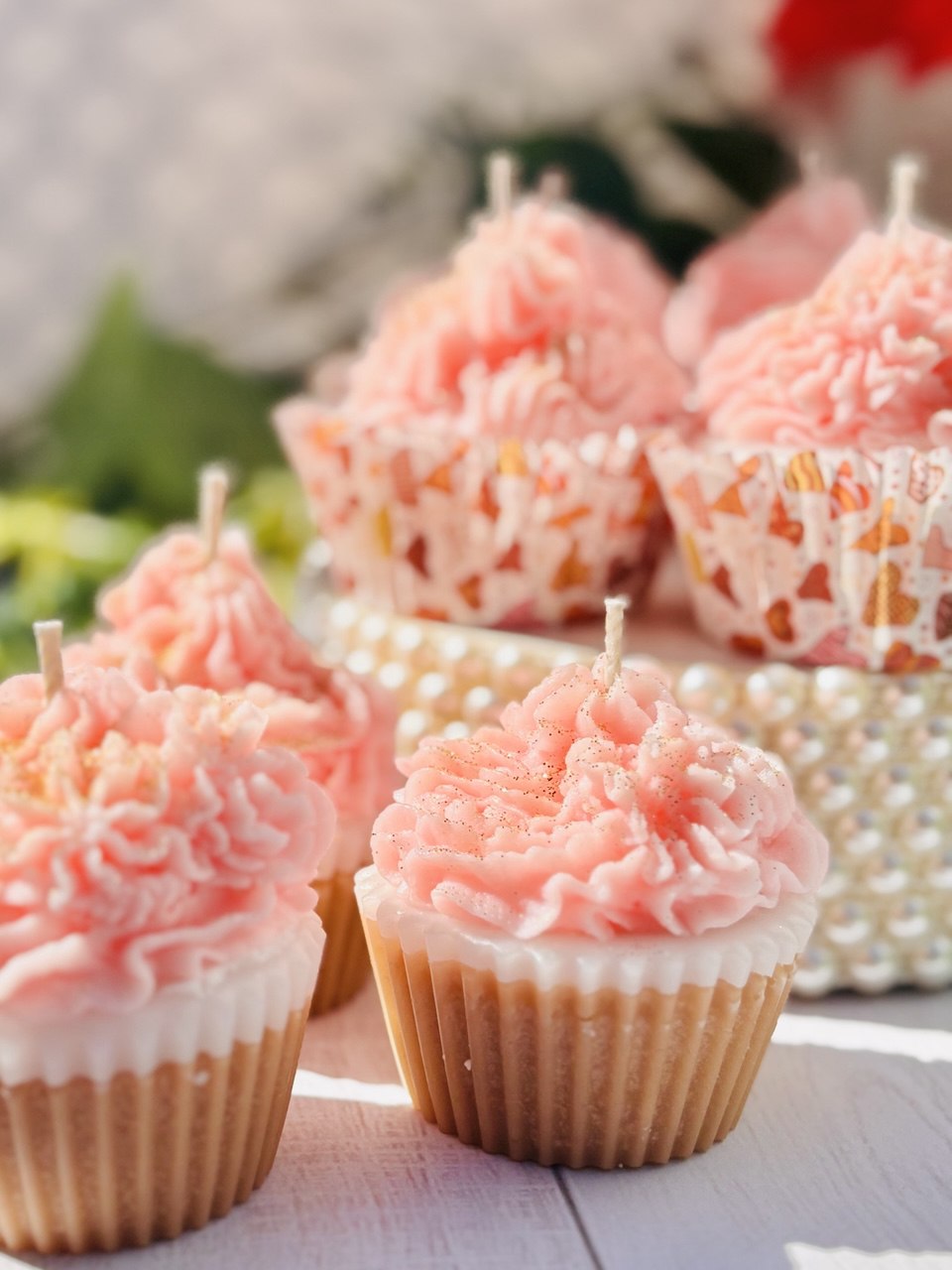 подарункова ароматична свічка тістечко для домашнього затишку