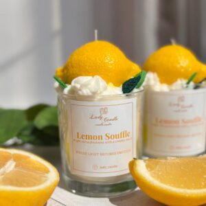 Ароматизована свіча Lemon Souffle у скляній тарі