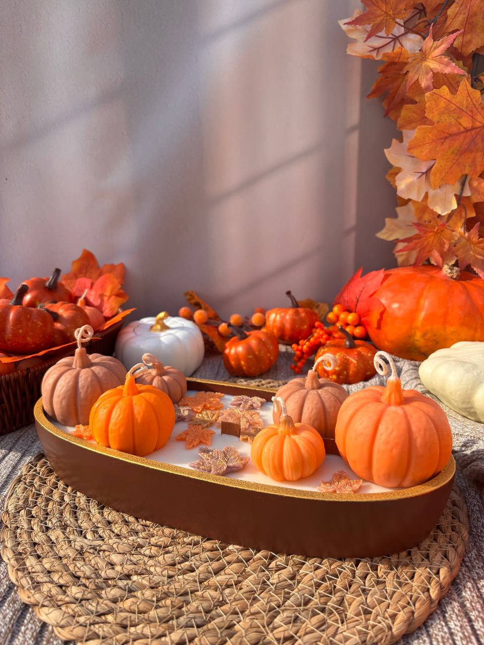 Ароматизована свічка Pumpkin Spice для затишного осіннього вечора