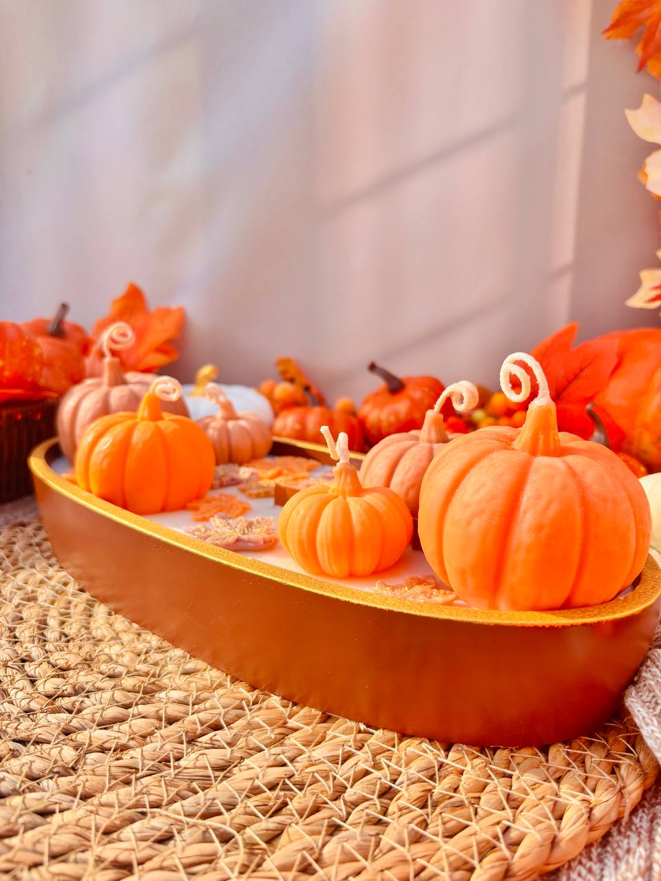 Ароматизована свічка з соєвого та кокосового воску Pumpkin Spice