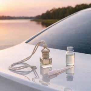 Набір: автомобільний дифузор з запасним флаконом аромаолії та піпеткою — "Marmara"