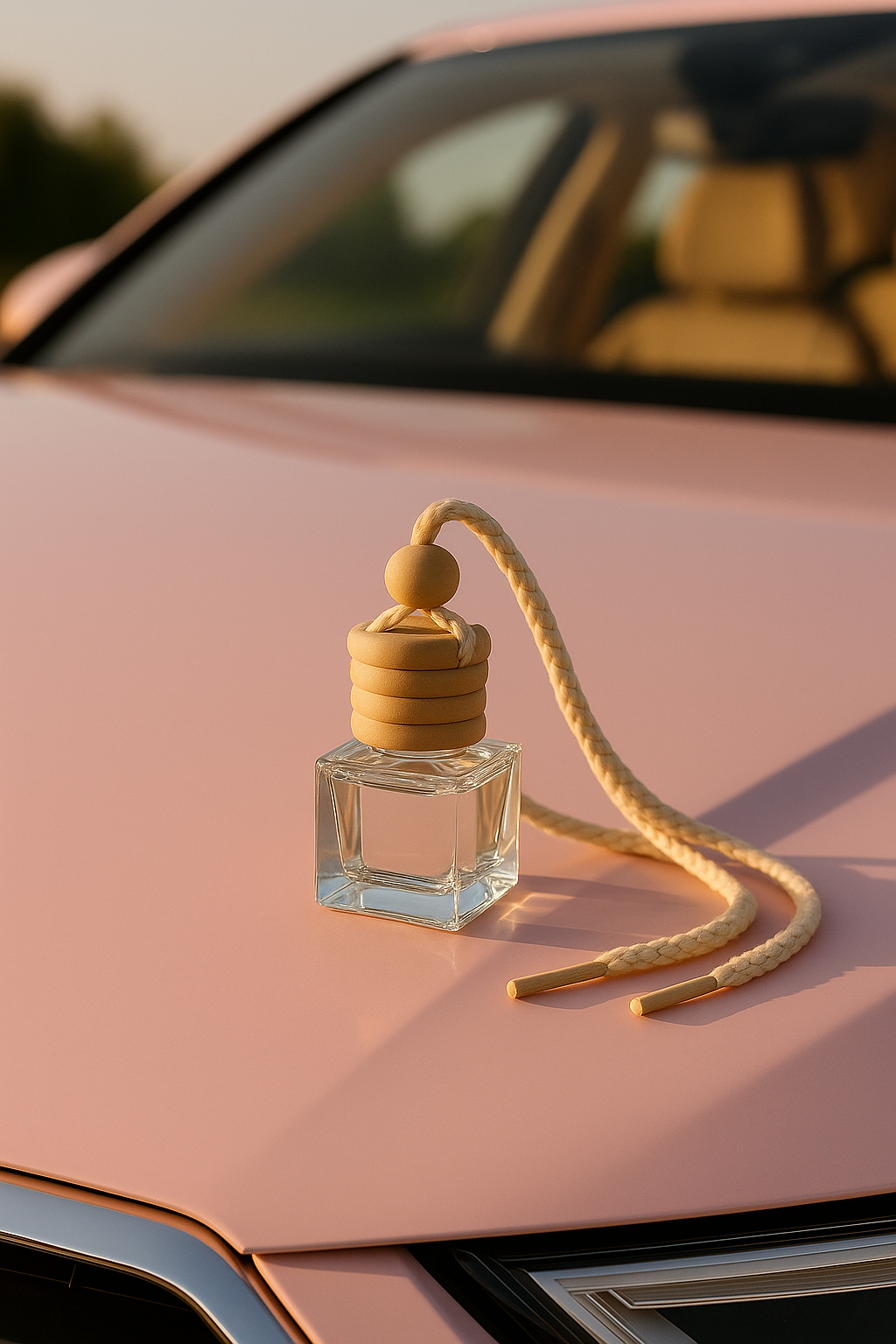 автомобільний дифузор пелюстки троянди у скляному флаконі