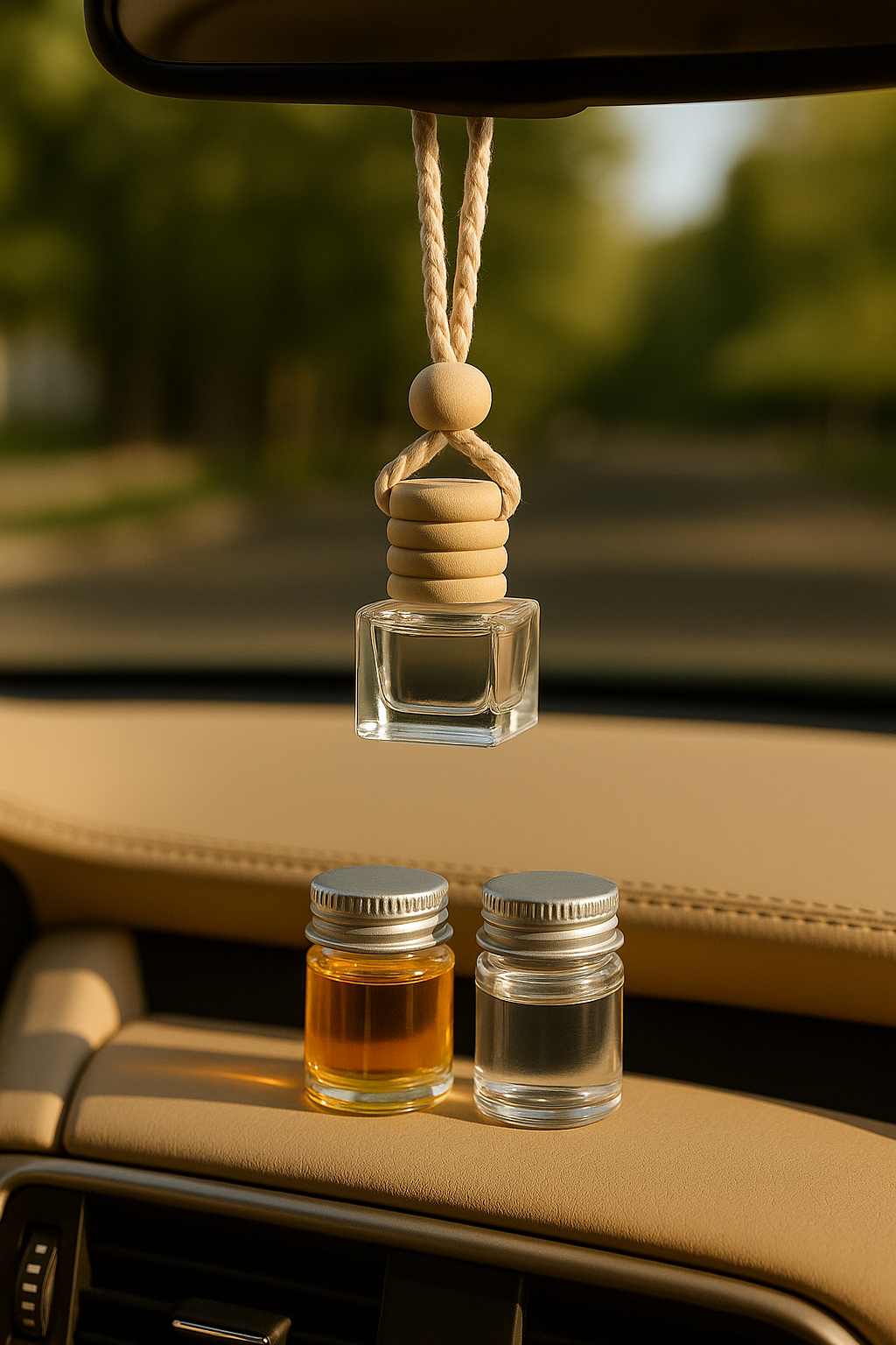 Набір: автомобільний дифузор з двома запасними флаконами аромаолії та піпеткою — «Marmara» - Зображення 2