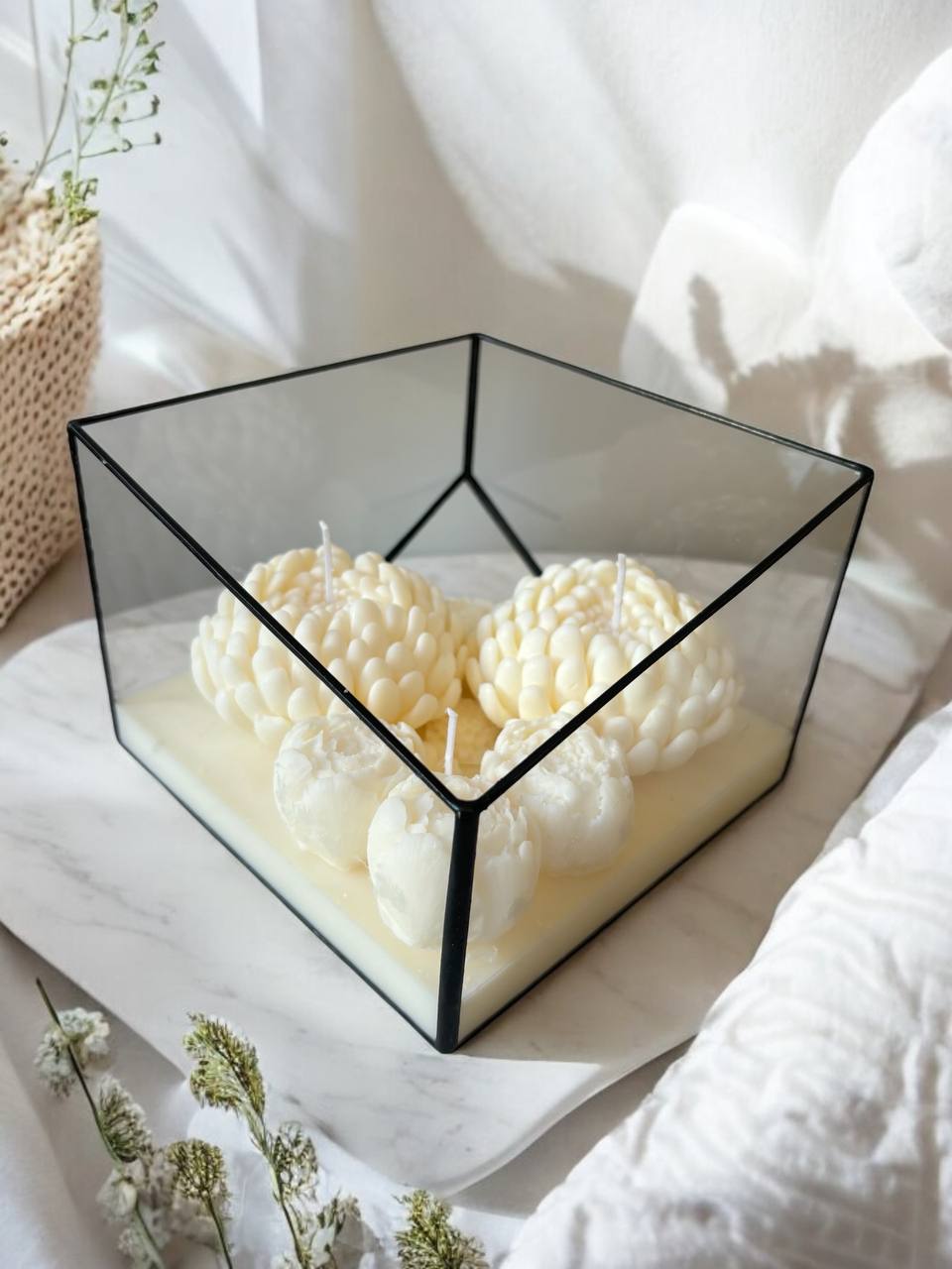 Аромасвічка Gentle у скляній тарі з рівним горінням