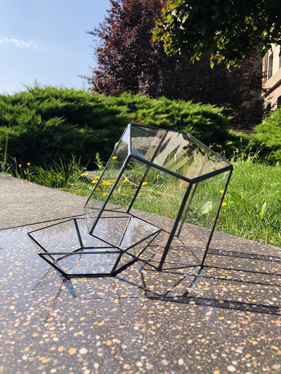 Відкривний флораріум Айсберг 20x18 см ручної роботи