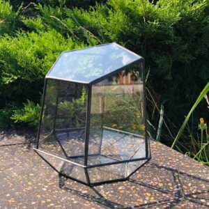 Флораріум Айсберг відкривний геометричної форми з італійського скла