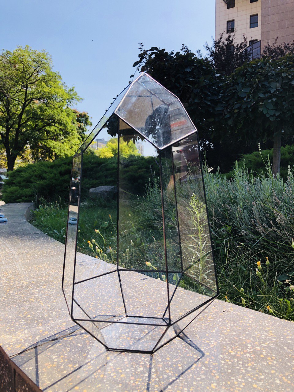 Геометричний флораріум XXL для просторого інтер’єру