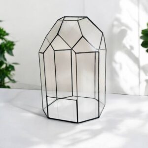 Скляний флораріум «Призма» 31×21 см ручної роботи