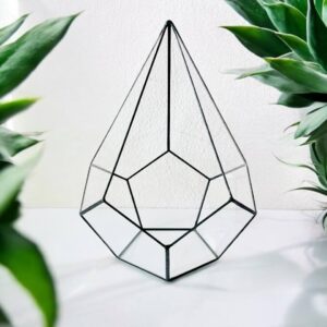 Флораріум «Крапля» 29×23 см з італійського скла у техніці Тіффані