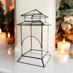 Скляний флораріум Velvet Noire у вітражній техніці Tiffany з італійського скла