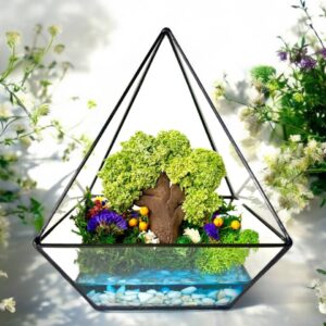 Флораріум Дуб на узліссі зі стабілізованого моху та квітів