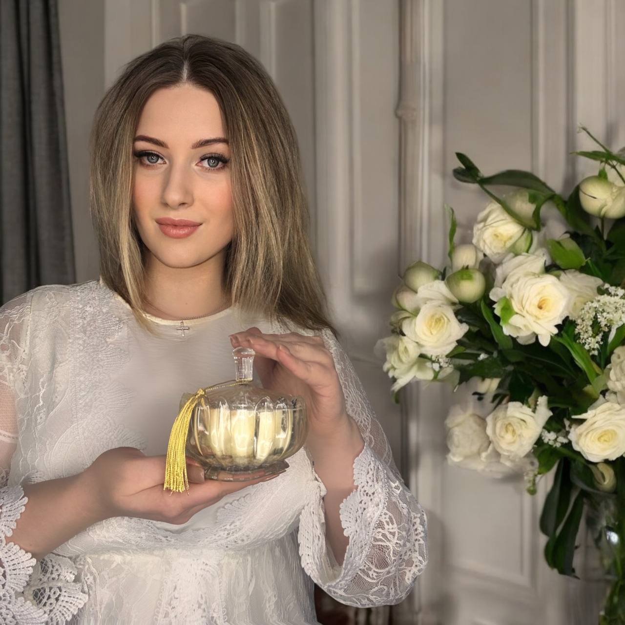 Ароматизована свічка "Rose Petals" у склі - Зображення 3