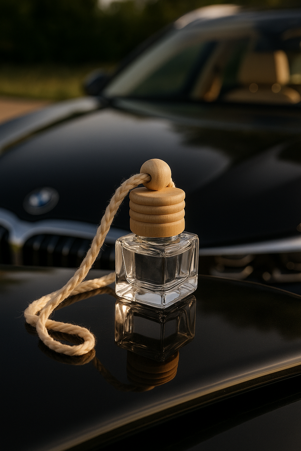 автомобільний дифузор уд та мигдаль у скляному флаконі