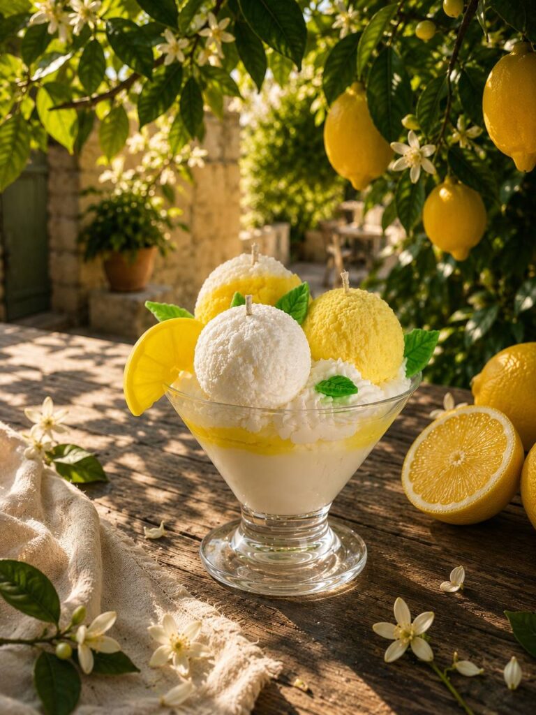Ароматична свічка Lemon Curd із соєво-кокосового воску в десертній креманці